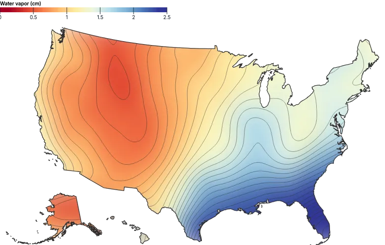 Raster - us-water-vapor